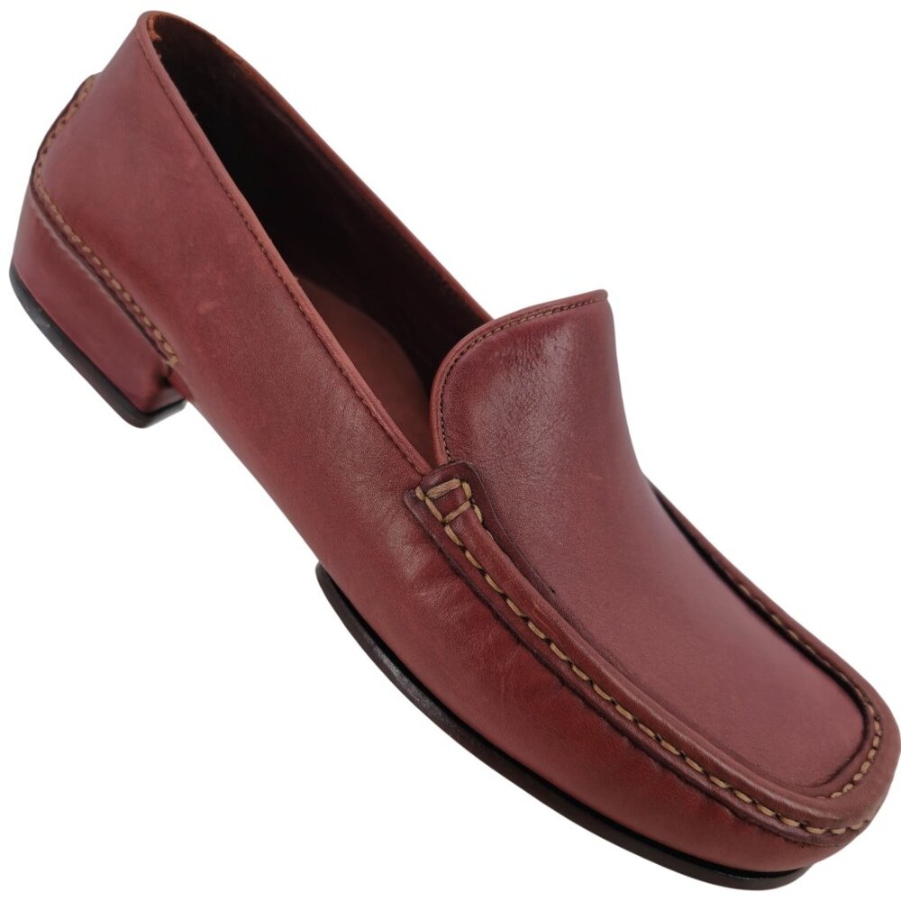 Vintage NEW Cole Haan Country Dress Shoes Womens 8B Brown Leather Slip-on Loafer - Picture 6 of 15